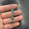 Pulsera Princesa de Cabujón Azul Agua de Jadeíta Natural Grado A con Incrustación Tipo Hielo para Mujer, Joyería de Alta Gama de Moda, Modelo Nuevo
