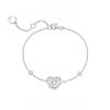 Pulseira Fanjia de Cobre Branco com Logotipo, Pulseira Leve Borboleta para Mulheres, Joia de Flor Glicínia, Pulseira Atrai Dinheiro, Presente de Aniversário para Namorada