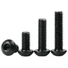 Tornillos de acero inoxidable 304, cabeza redonda, hexágono interior, grado 12.9, cabeza de hongo, M2-M16