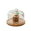 Venta Caliente Transfronteriza Cubierta de Vidrio de Alto Valor Exhibidor de Frutas Panes Postres para el Té de la Tarde Plato Transparente a Prueba de Polvo para Frutas Estante para Pasteles