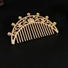 Adornos Yingyi Peine para el Cabello Tallado Hueco Estilo Tang Accesorios para el Cabello Estilo Antiguo Adornos para el Cabello Peine de Inserción Forma de Media Luna DIY Accesorios