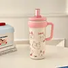 Taza de Agua Hellokitty para Niños Termo de Acero Inoxidable 316 Grado Alimenticio Estudiante 960ml Gran Capacidad Sanrio Taza de Hielo