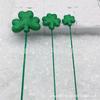 Irlandês, Dia Nacional de São Patrício, estacas de trevo de espuma em pó dourado (5 cores)