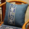 Nova Almofada Estilo Chinês Algodão Linho Almofada para Sofá Mogno Sala de Estar Quarto Estilo Chinês Assento de Cama Almofada de Proteção Lombar