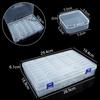 Caja Rectangular Transparente Caja de Plástico Componentes Electrónicos Productos de Ferretería Accesorios Digitales Embalaje Wenchuang Caja de Almacenamiento de Aparejos de Pesca
