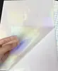 Filme Holográfico Autoadesivo para Laminação a Frio A4, Filme Protetor de Vinil para Scrapbook DIY e Artesanato Feito à Mão