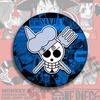 One Piece Insignia Circundante Insignia de Hojalata Colgante de Joyería Luffy Essolon Saborona Mei Robin es