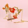 Marcapáginas vintage de la Ciudad Prohibida, regalo de los Doce Dioses de las Flores de Wenchuang, marcapáginas de latón, estilo chino, pequeño regalo, marcapáginas de metal, venta al por mayor