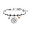 Pulseira de aço inoxidável Pulseira de osso de cobra transfronteiriça europeia e americana Presente de feriado comemorativo do dia das mães Joias de titânio com gravação atacado