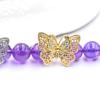 Cristal de color fuerte de 14k hecho a mano con cuentas DIY accesorios broche de mariposa cuentas espaciadoras accesorios para colgante de collar