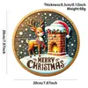 Colgantes Populares Navideños de Estilo Nórdico para Puerta Decoraciones de Pared Feliz Navidad Accesorios Festivos