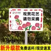 Señal de Advertencia No Arrancar Flores y Pasto Señal Recordatoria Flor y Pasto Por Favor No Arrancar Flores Señal de Recordatorio Cálido Jardín Comunitario
