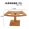 Soporte para rollos de sushi hechos a mano, estante de bambú para sushi, soporte para conos de helado, soporte para sushi de rollo de alga marina para sostener en la mano