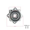 Plataforma Giratoria Universal de Rueda Completa Negra Hueca de 2 pulgadas 3 pulgadas 4 pulgadas 6 pulgadas para Pantalla Giratoria de Electroforesis Base Giratoria
