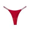 1045t Amor Strass Europeu e Americano Sexy Fio Dental com Alças Finas e Brilhante Fitness Esportivo Transfronteiriço Calcinha T Cavada para Mulheres