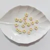 Nuevas Cuentas Sueltas Luminosas Perladas Huecas de Estrella de Cinco Puntas con Agujero Recto para Correas de Teléfono DIY, Estuches para Bolígrafos, Cadenas y Otros Accesorios