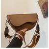 Bolso pequeño texturizado, nuevo bolso de moda retro, sencillo, combinable, bandolera, bandolera de hombro, bolso de sillín.