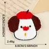 Etiqueta Bordada Original para Computadora Bordado de Toalla Animales de Dibujos Animados Estilo Chino Buena Suerte Parche Decorativo DIY Parche
