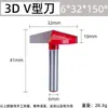 Cuchillo Tipo 3Dv 60 grados Navaja Plegable de 90 Grados Fresadora para Carpintería Máquina de Recorte Máquina de Grabado Cuchillo Tridimensional Biselado y Grabado de Ángulos.