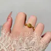Anillo Redondo Minimalista de Moda para Mujer, Anillo Abierto con Diseño de Personalidad de Nicho, Anillo para Dedo Índice Estilo Ins Venta al por Mayor