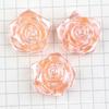 Flores de Pegamento Crema DIY Flor de Rosa Material de Perla de Imitación ABS Funda de Teléfono Accesorios para el Cabello Accesorios