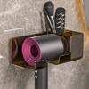 Estante de Almacenamiento para Secador de Pelo sin Perforaciones Soporte para Secador de Pelo para Inodoro sin Perforaciones Estante de Almacenamiento para Tambor de Aire Montado en la Pared para Baño