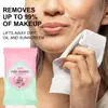 Ushas Punto Transfronterizo 10 Toallitas Desmaquillantes Limpieza Profunda Suave Ojos, Labios y Rostro Toallitas Desechables para Limpieza Facial Portátiles