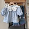 Camisa de Cuadros Estilo Fresco para Niñas Tongxingyuan 2026 Nuevo Moda de Principios de Otoño Elegante Camiseta Top Atuendo de Primavera y Otoño