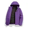 Chaqueta de plumón impermeable para hombre y mujer, tres en uno, repelente al agua, desmontable, para invierno, exterior, montañismo, esquí, ropa, estampado