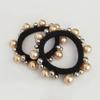 Cuerda para la cabeza de perla, estilo coreano para estudiantes, anillos sencillos para el cabello, cuerda para el cabello estilo Mori para mujeres, cuerda para la cabeza Marubeni, banda de goma con cubierta de cuero