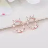 Liquidação Pingente de colar de ouro 14K simples com zircônia estrela de cinco pontas coração chave acessórios de joias DIY Pingente de pulseira
