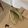 Zapatos Planos de Ballet para Mujer Chuyuji con Lazo Poco Profundo Estilo Nuevo Primavera Elegantes Sin Cordones Suela Suave