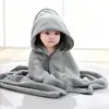 Toalha de Banho com Capuz Infantil, Poncho Roupão de Banho para Bebê, Toalha de Banho para Recém-Nascido, Manta Grossa Macia Infantil Cartoon Fofa