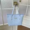 Bolsa Tote de Bolinhas com Laço de Estrela para Mulheres 2026 Nova Moda Tendência Grande Capacidade Casual Ombro Transversal