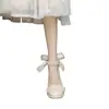 Zapatos Mary Jane Franceses 2026 Nuevo Estilo Hada Primavera/Verano Tacón Grueso Perla Tacones Altos Elegantes Zapatos de Salón para Mujer para Combinar con Vestidos