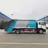 Sistema de controle hidráulico montado na traseira Dongfeng de 18 metros cúbicos para caminhões de lixo, usado para coleta e transporte de resíduos em áreas residenciais e ruas