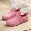 Moda Novas Botas de Chuva para Mulheres, Sapatos de Água Antiderrapantes de Silicone, Sola Macia Cozinha Impermeável Cano Curto Trabalho Sapatos de Borracha, Botas de Chuva Confortáveis