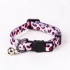 Collar de gato personalizado transfronterizo con cascabel, bonito collar con cara de gato, hebilla de seguridad, decoración DIY