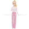 Transfronteiriço 6 minutos 30cm boneca moda top calças saia vestido princesa menina vestido brinquedo acessórios tecido