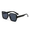 Nuevas gafas de sol con montura grande, caja lisa, tendencia de moda, gafas de sol anti-ultravioleta para el hogar, gafas personalizadas coreanas