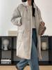 No hay devoluciones ni cambios Invierno 2025 Nuevo Coreano Dongdaemun Br*Ni Botón de Palanca Nuevo Estándar Nacional 90 Chaqueta de Plumas de Pato