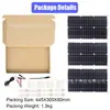 Panel solar 75W portátil para exteriores sistema de almacenamiento de energía solar set inversor 4000W controlador