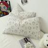 Producto Único/Linda Conejita Rural Nube de Hilo Doble Tejido Par de Fundas de Almohada Individuales de Repuesto 48*74 Sin Relleno