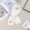 Novo Cachecol de Lã Tricotado de Cor Pura Outono/Inverno 2025 para Mulheres Estilo Coreano de Inverno Versátil Quente Proteção para o Pescoço Cachecol à Prova de Frio