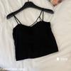 Chica Hot Sexy telaraña espalda bella ropa interior para mujer con almohadilla en el pecho tirante fino sexy chaleco anti-exposición top básico
