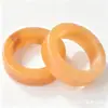 Anillo de Banda para Correr de Cristal Natural Anillo de Banda Accesorios de Jade de Cristal Natural Anillo para Pulgar de Mano Unisex Anillo Vintage