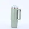 Copo de Carro de Aço Inoxidável com Alça 30oz Transfronteiriço, Vácuo de Parede Dupla, Garrafa Térmica de Grande Capacidade, Copo Portátil para Exterior com Canudo