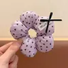 Lindo Coletero de Flor con Lunares para Moño, Accesorio para el Cabello de Alta Gama para Niñas Pequeñas