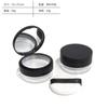 Estoque Disponível Caixa com Tampa Flip-Top de Malha Elástica para Pó Solto, Caixa Vazia Recarregável de Pó Facial 10g, Fábrica de Materiais de Embalagem Cosmética