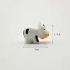 Mini Animales Pequeños Dibujos Animados Conejo Pollo Pato Oveja Vaca Cerdo Muñeco Resina Decoración de Escritorio Adornos de Micro Paisaje